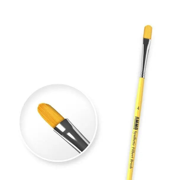 AMMO by MIG Brushes - #4 SYNTHETIC FILBERT BRUSH - Urbanlystore