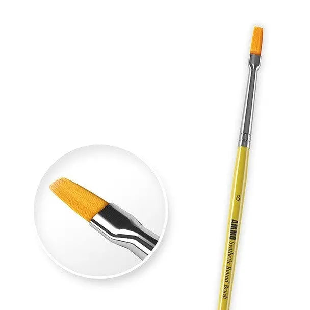 AMMO by MIG Brushes - #6 SYNTETIC FLAT BRUSH - Urbanlystore