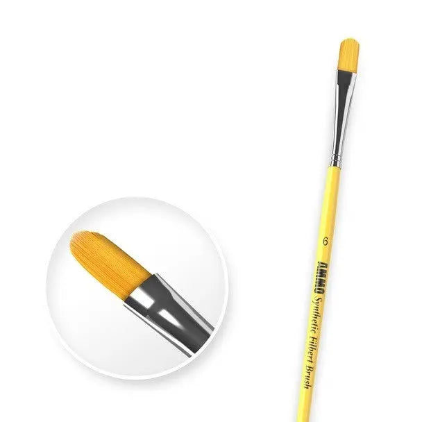 AMMO by MIG Brushes - #6 SYNTHETIC FILBERT BRUSH - Urbanlystore