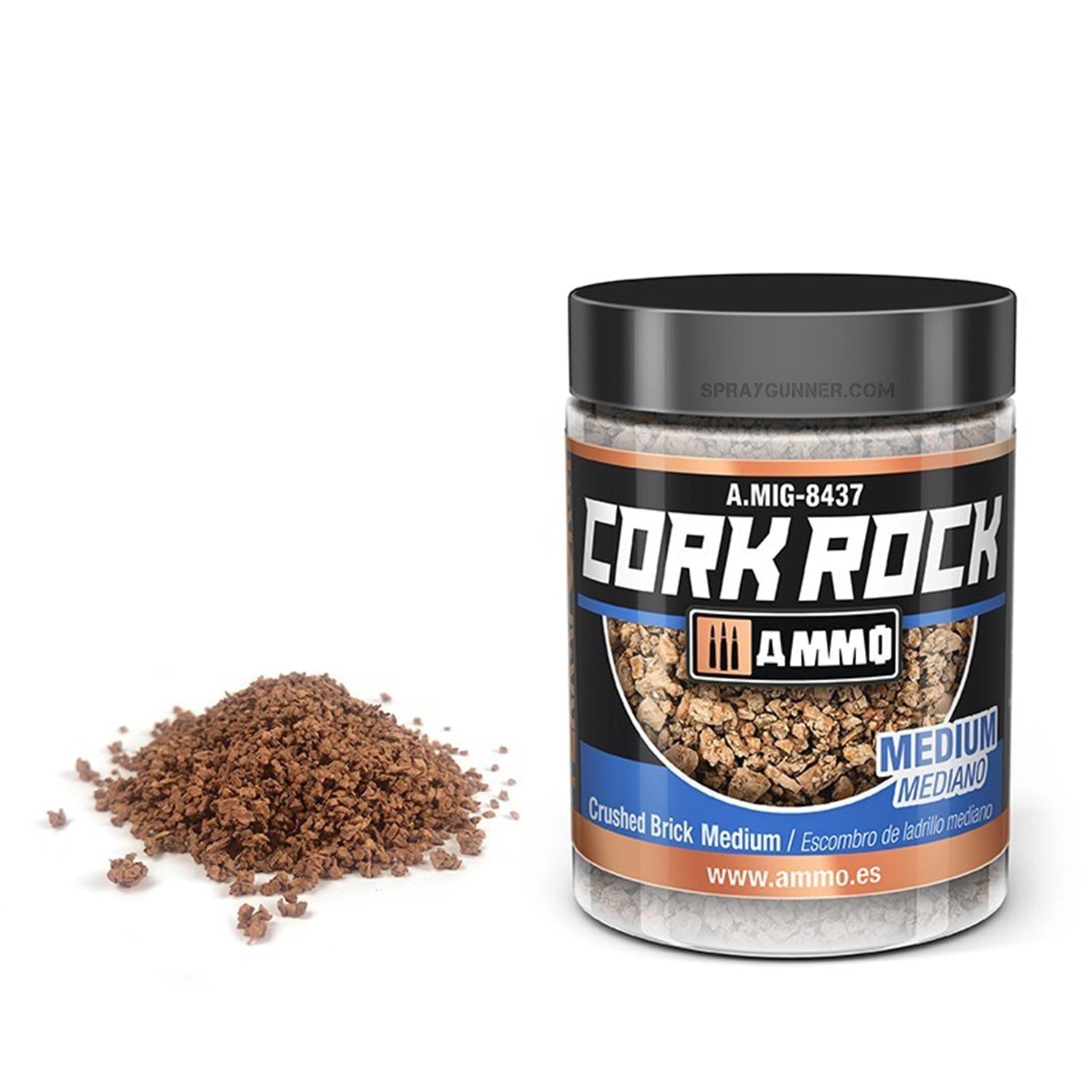 AMMO by MIG CREATE CORK Crushed Brick Medium (Jar 100mL) AMMO by Mig Jimenez at Urbanlystore