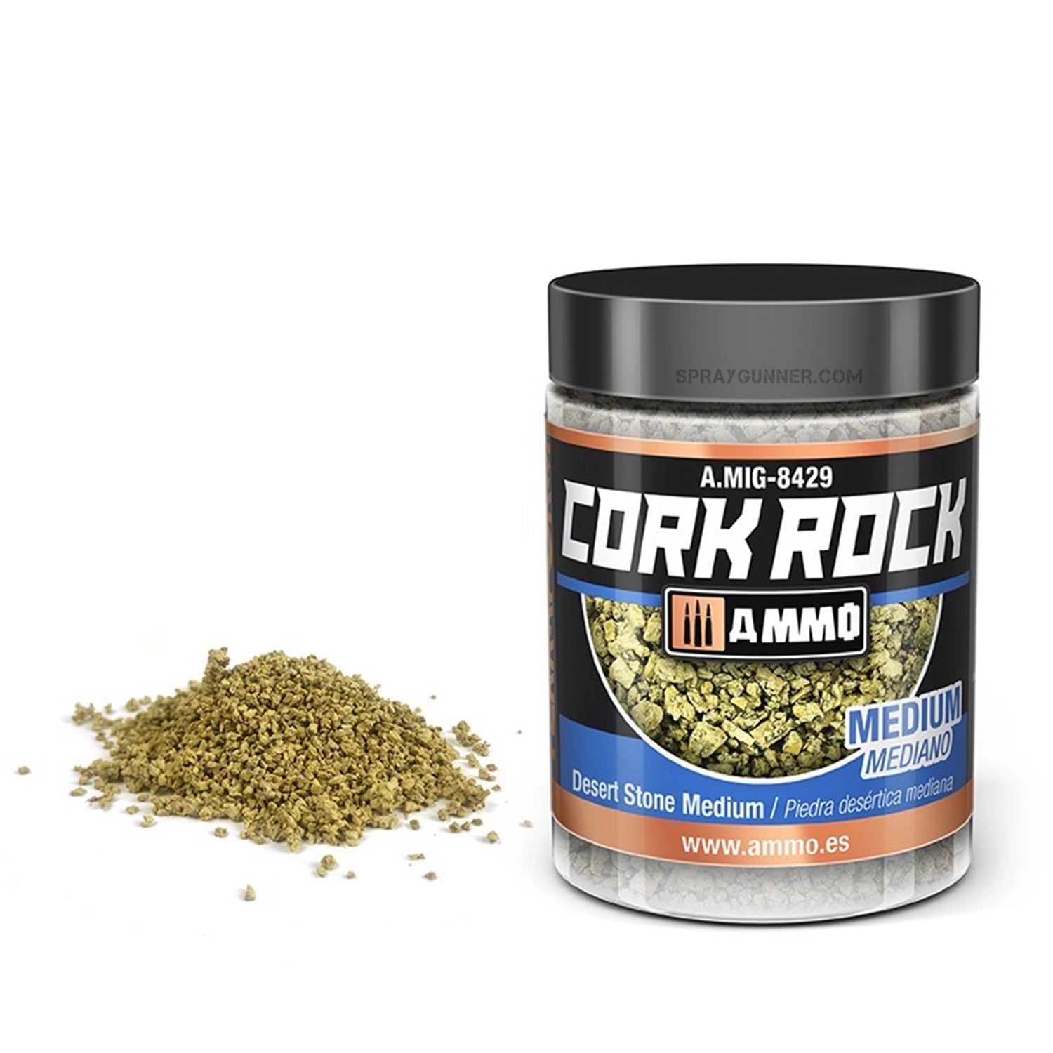 AMMO by MIG CREATE CORK Desert Stone Medium (Jar 100mL) AMMO by Mig Jimenez at Urbanlystore