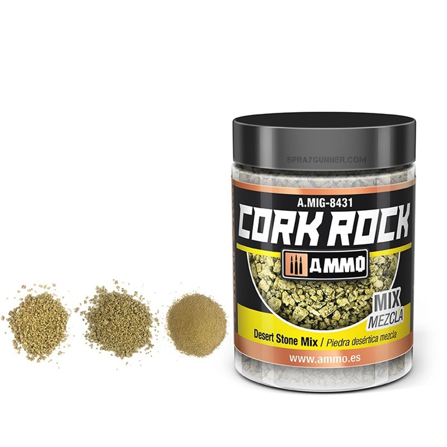 AMMO by MIG CREATE CORK Desert Stone Mix (Jar 100mL) AMMO by Mig Jimenez at Urbanlystore
