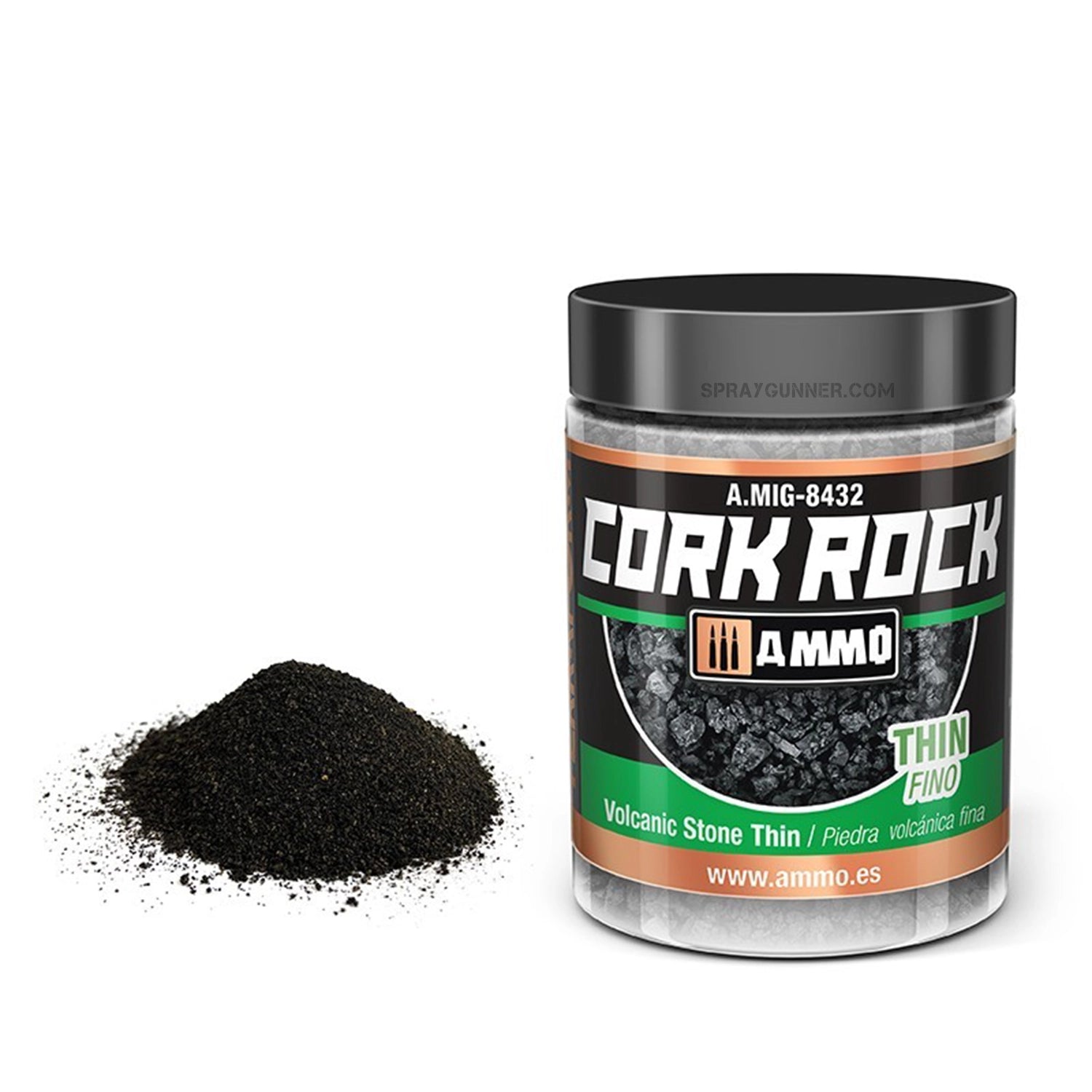 AMMO by MIG CREATE CORK Volcanic Rock Thin (Jar 100mL) AMMO by Mig Jimenez at Urbanlystore