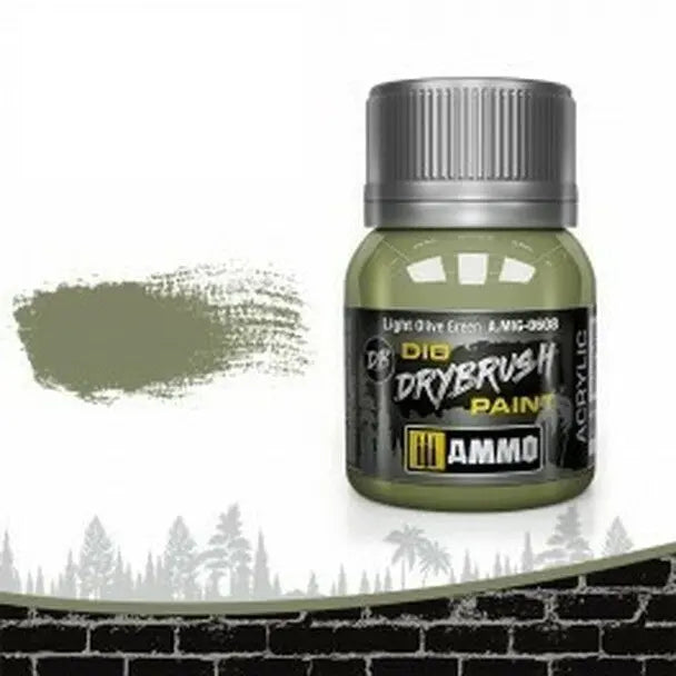 AMMO by MIG DIO Paints - DRYBRUSH Light Olive Green - Urbanlystore