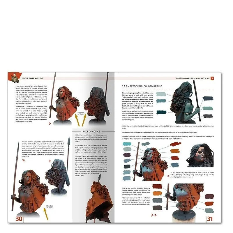 AMMO by MIG Publications - ENCYCLOPEDIA OF FIGURES MODELLING TECHNIQUES VOL. 1 - COLOUR, SHAPE, AND LIGHT (English) - Urbanlystore