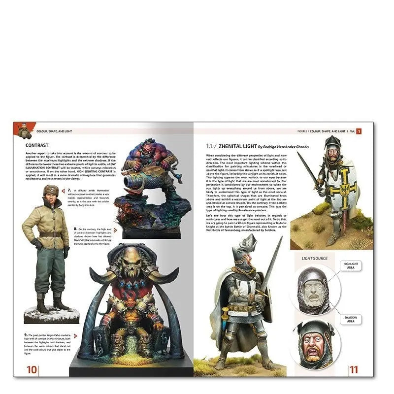 AMMO by MIG Publications - ENCYCLOPEDIA OF FIGURES MODELLING TECHNIQUES VOL. 1 - COLOUR, SHAPE, AND LIGHT (English) - Urbanlystore