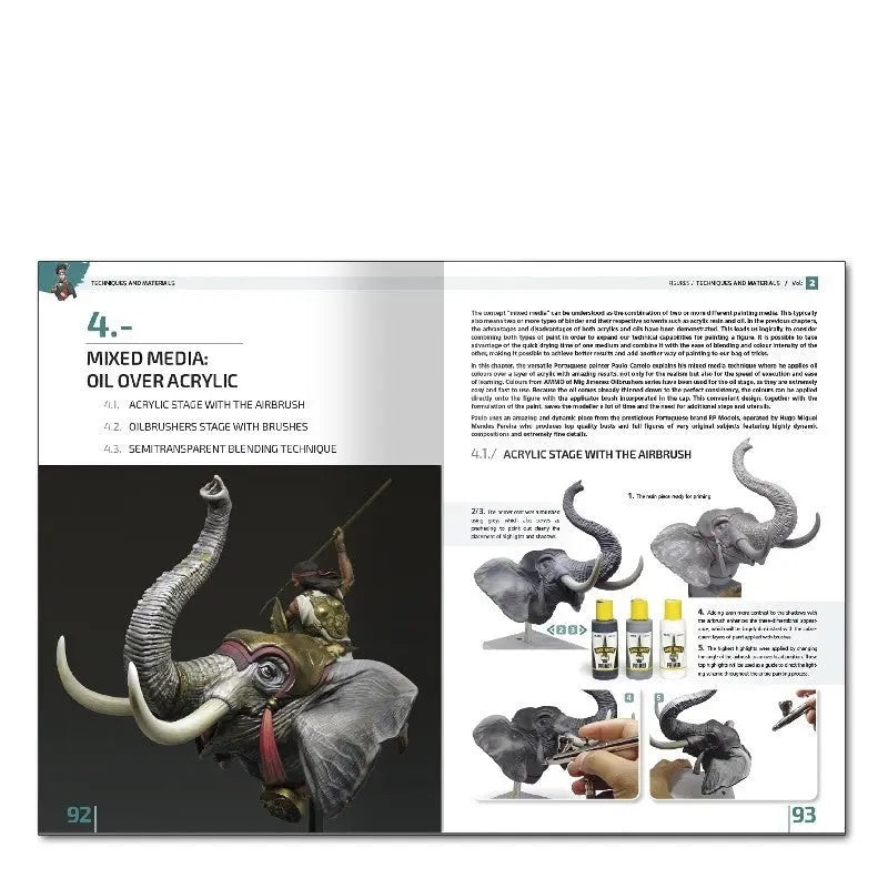 AMMO by MIG Publications - ENCYCLOPEDIA OF FIGURES MODELLING TECHNIQUES VOL. 2 - TECHNIQUES & MATERIALS (English) - Urbanlystore