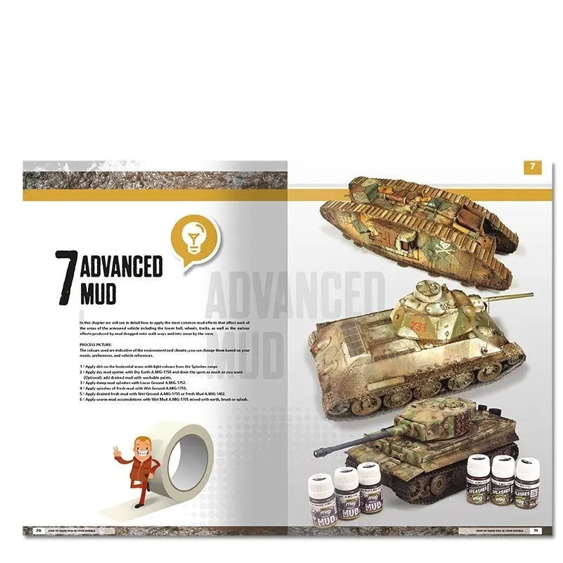 AMMO by MIG Publications - MODELLING SCHOOL - HOW TO MAKE MUD IN YOUR MODELS (English) - Urbanlystore
