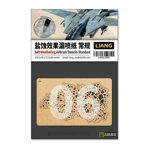 AMMO by MIG Salt Weathering Effects Airbrush Stencils (Sparse) AMMO by Mig Jimenez