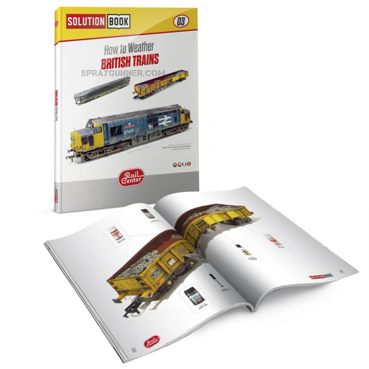 AMMO RAIL CENTER SOLUTION BOOK 03 - How to Weather British Trains (Multilingual)