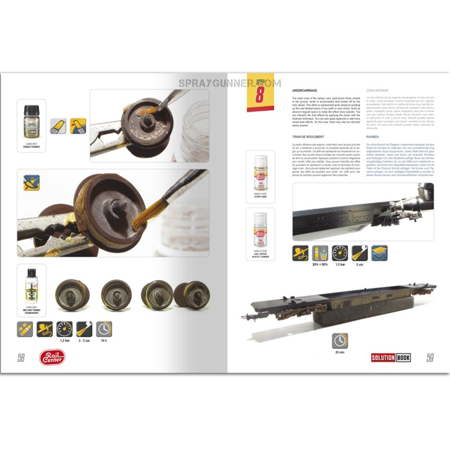 AMMO RAIL CENTER SOLUTION BOOK 03 - How to Weather British Trains (Multilingual)