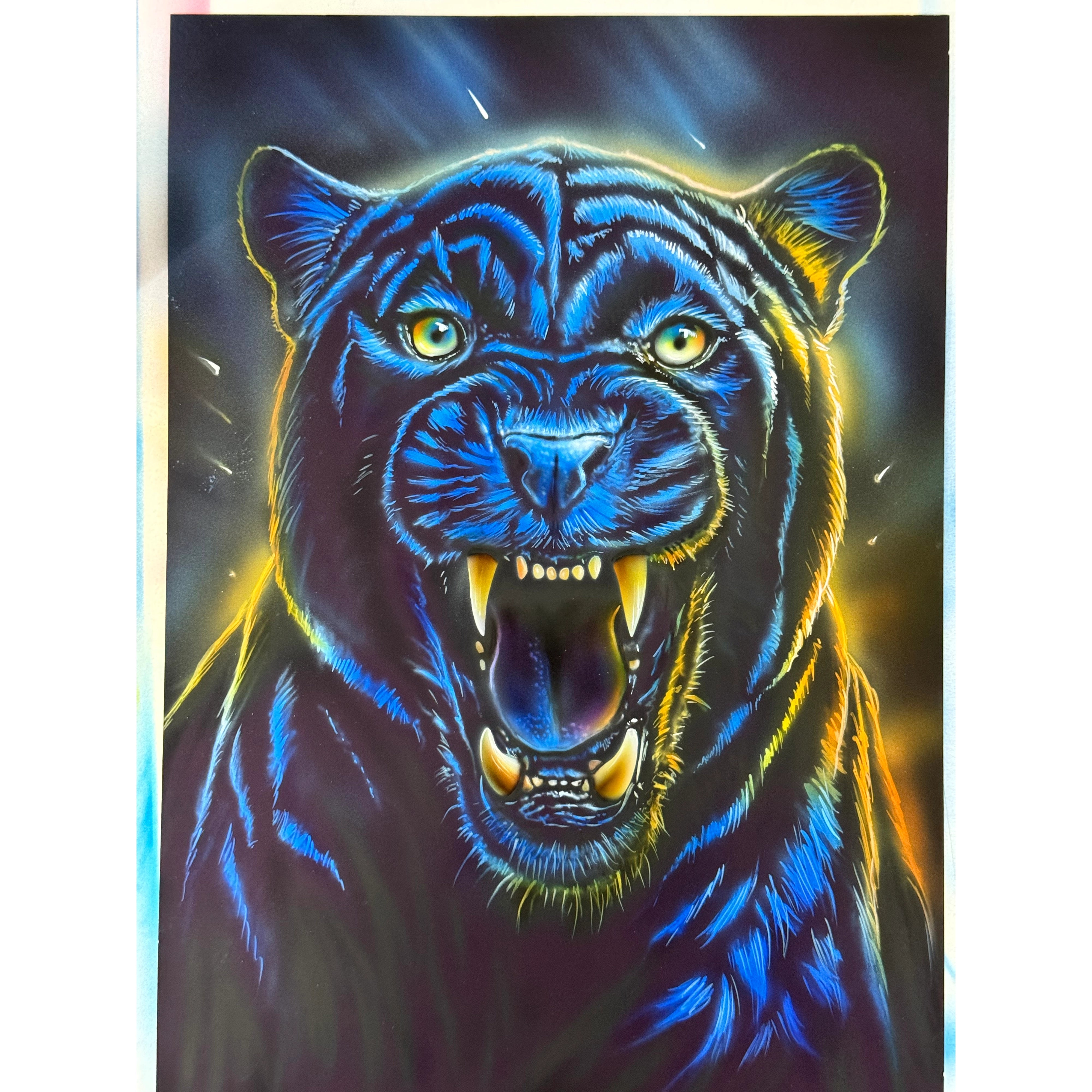 Airbrush Step by Step Stencil Set - Panther