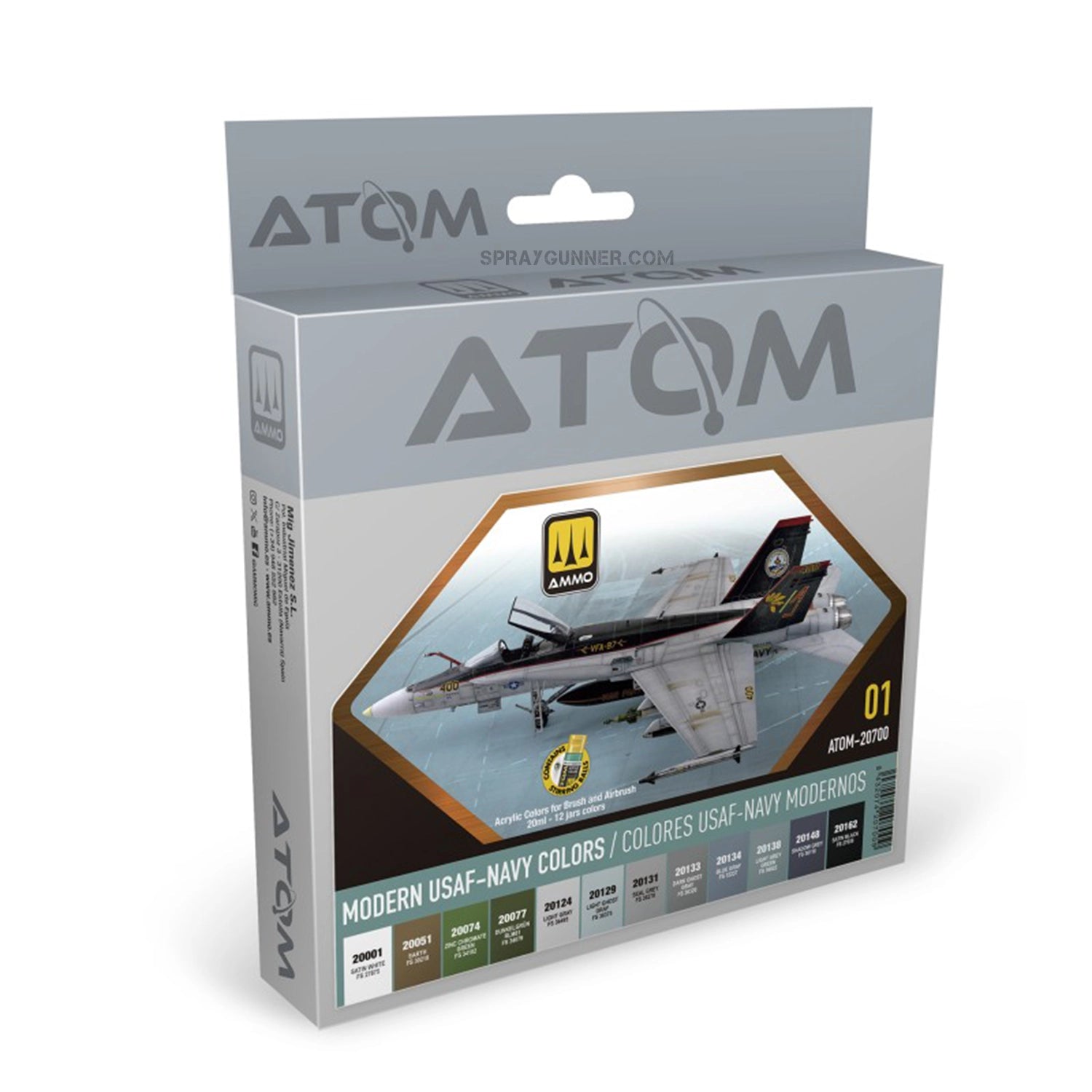 ATOM Modern USAF-NAVY Colors Set - Urbanlystore