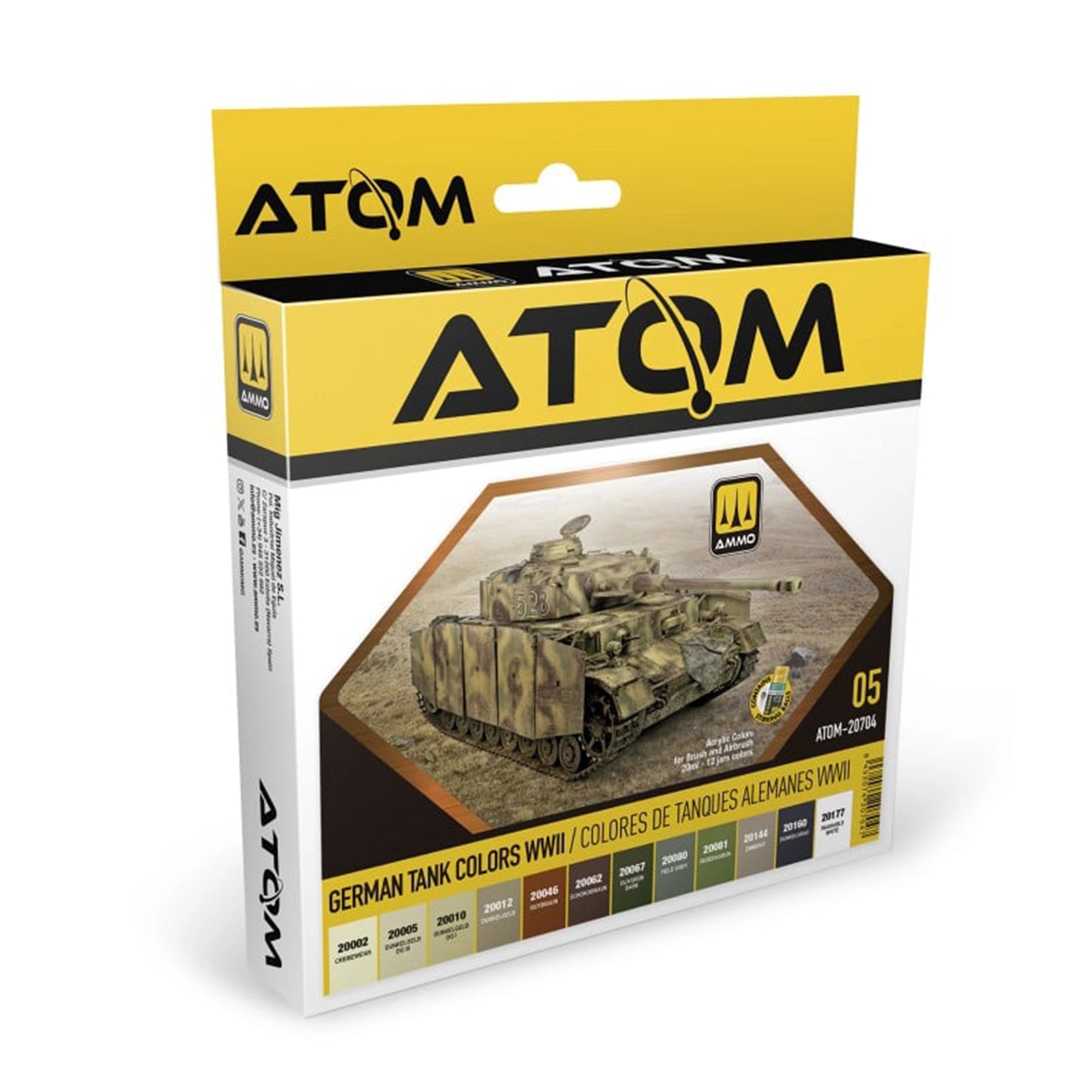 ATOM German Tank Colors WWII Set