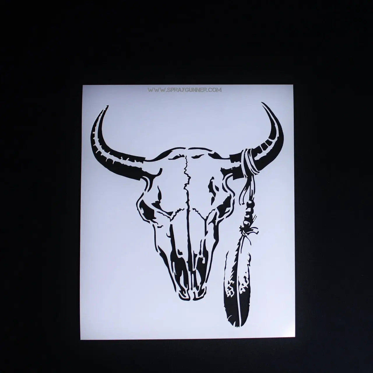Air Shot Stencil: Cow Skull - Urbanlystore