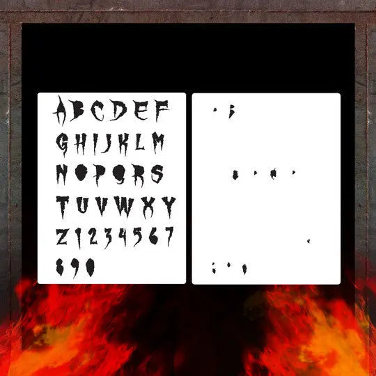 Air Shot Stencil: Font 1 - Urbanlystore