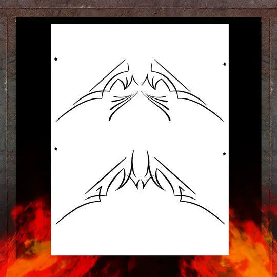 Air Shot Stencil: Pin Stripe  3 - Urbanlystore