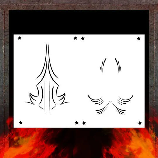 Air Shot Stencil: Pin Stripe 6 - Urbanlystore