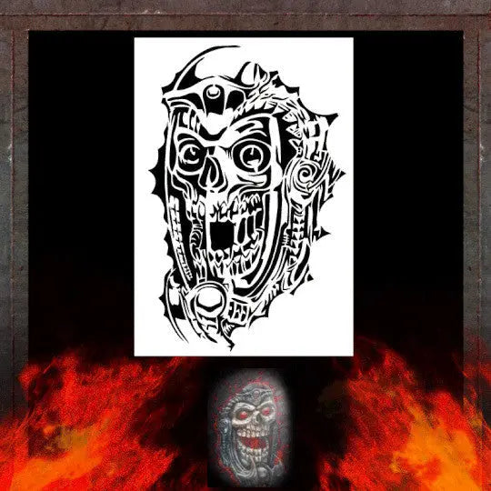 Air Shot Stencil: Skull 54 - Urbanlystore