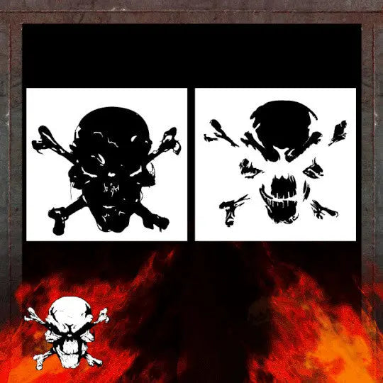 Air Shot Stencil: Skull 63 - Urbanlystore