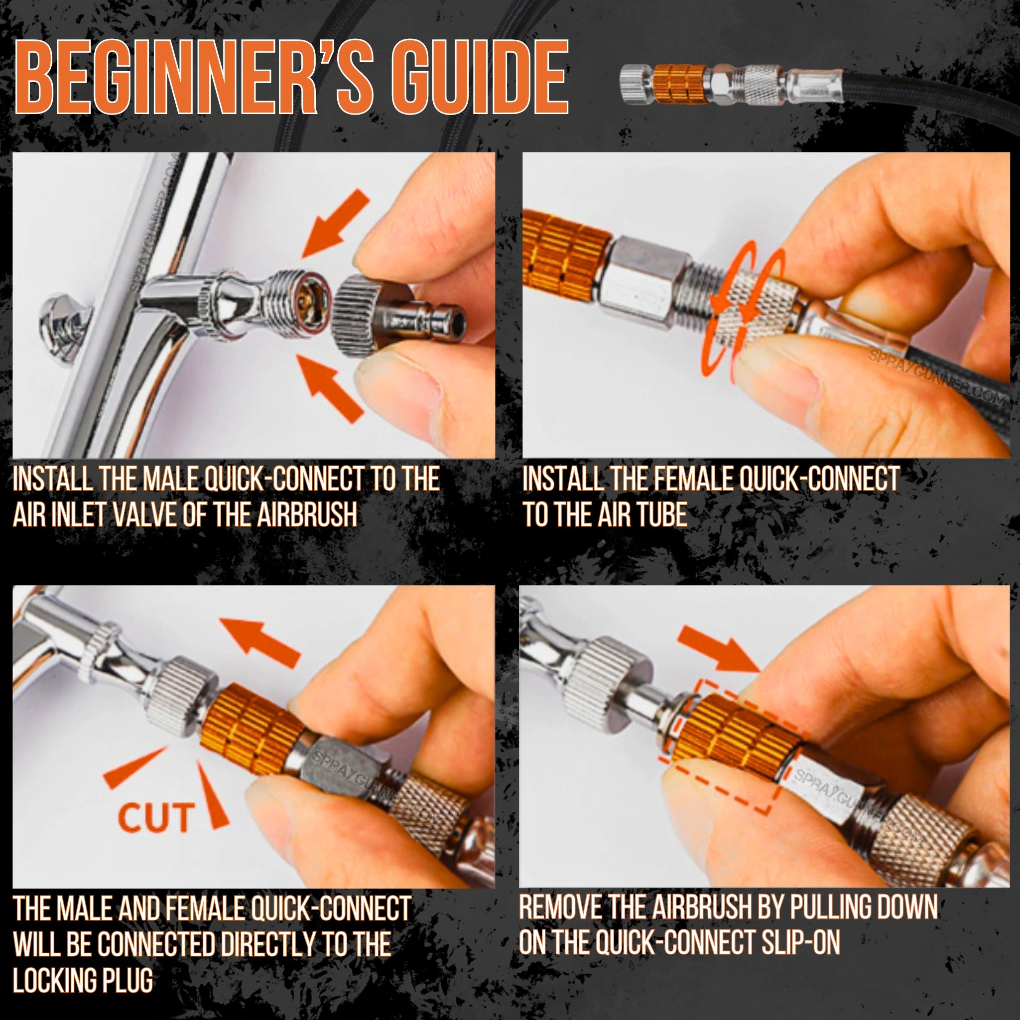 Airbrush Quick Coupling Set by NO-NAME Brand