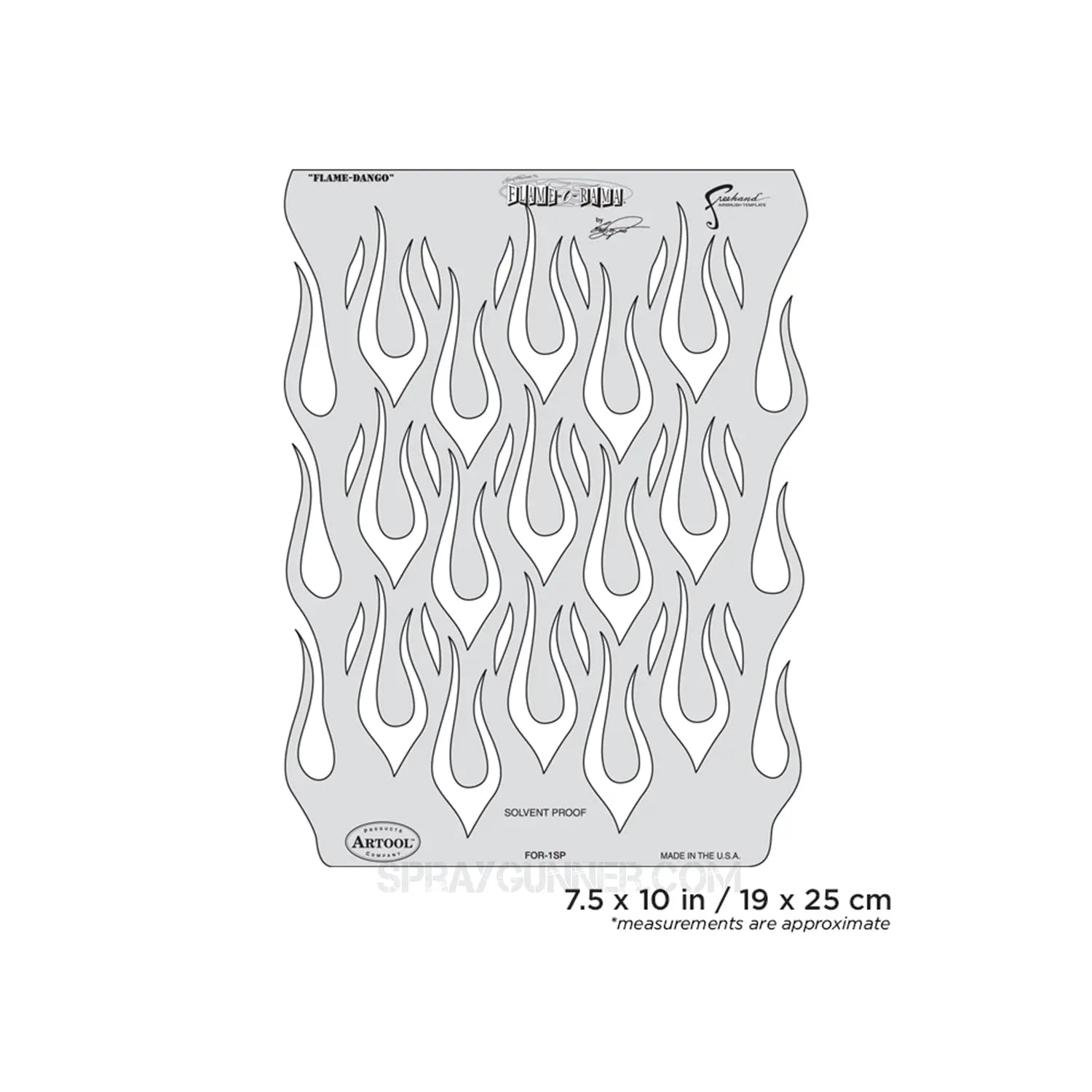 Artool Freehand Airbrush Templates Flame-o-rama Flame-Dango by Craig Fraser Artool