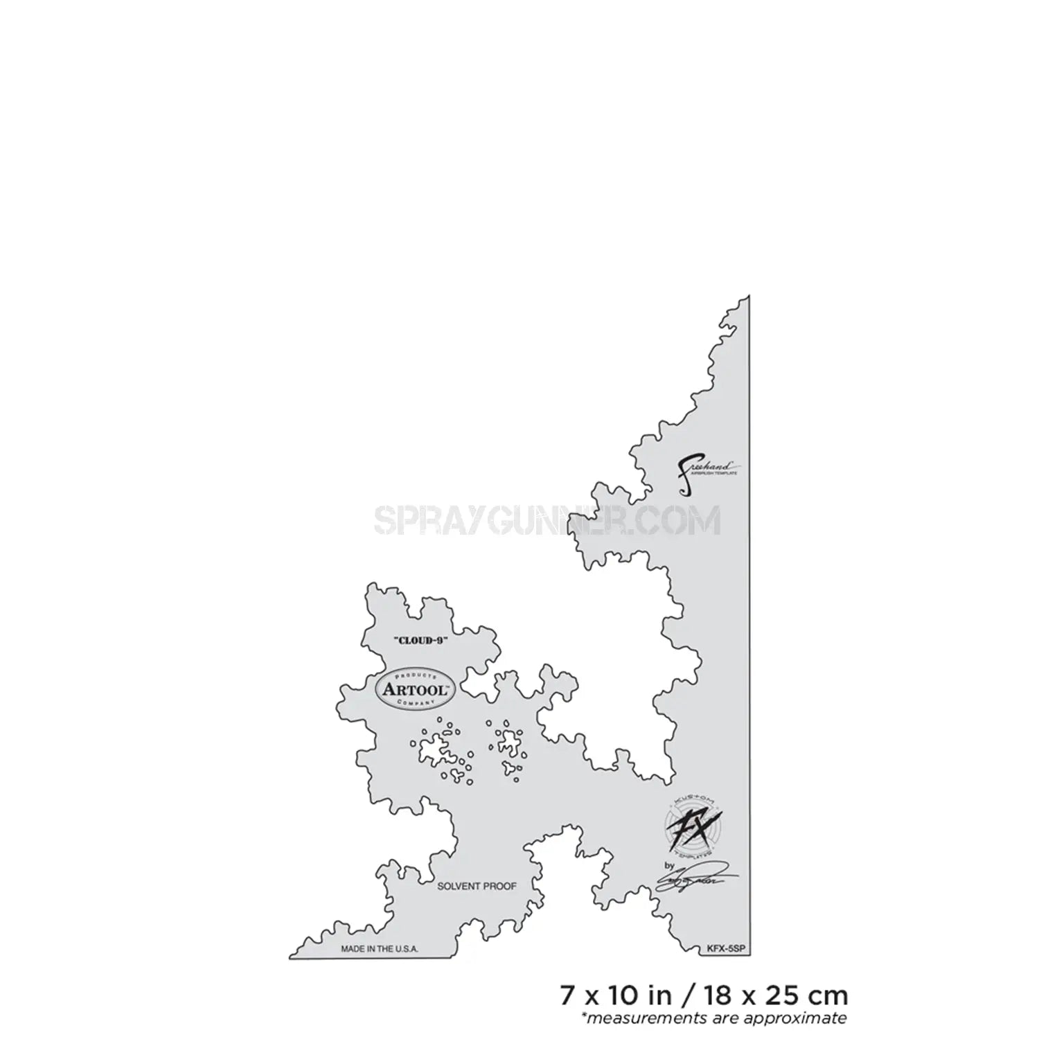 Artool Kustom FX Cloud-9 Freehand Airbrush Template by Craig Fraser Artool
