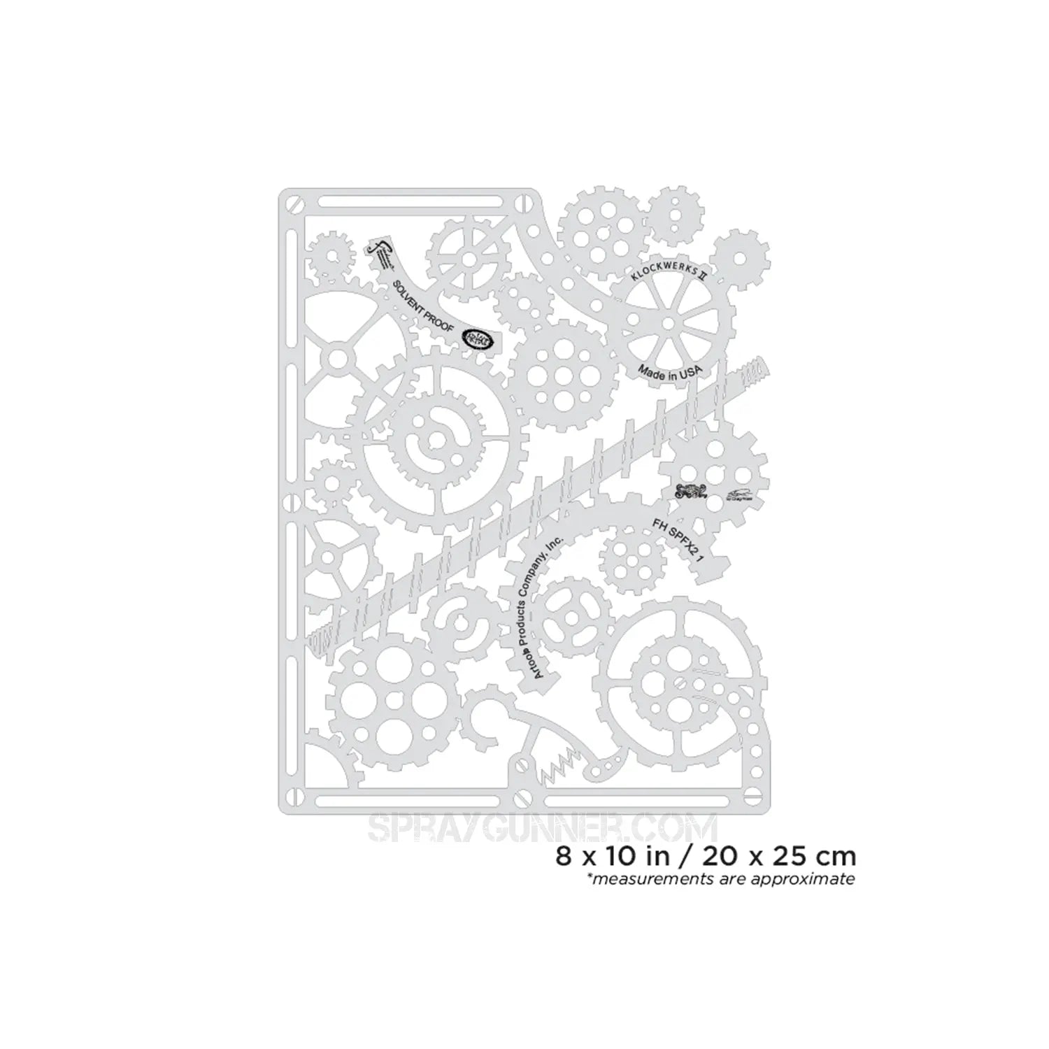 Artool Steampunk FX2 Klockwerks II Freehand Airbrush Template by Craig Fraser Artool