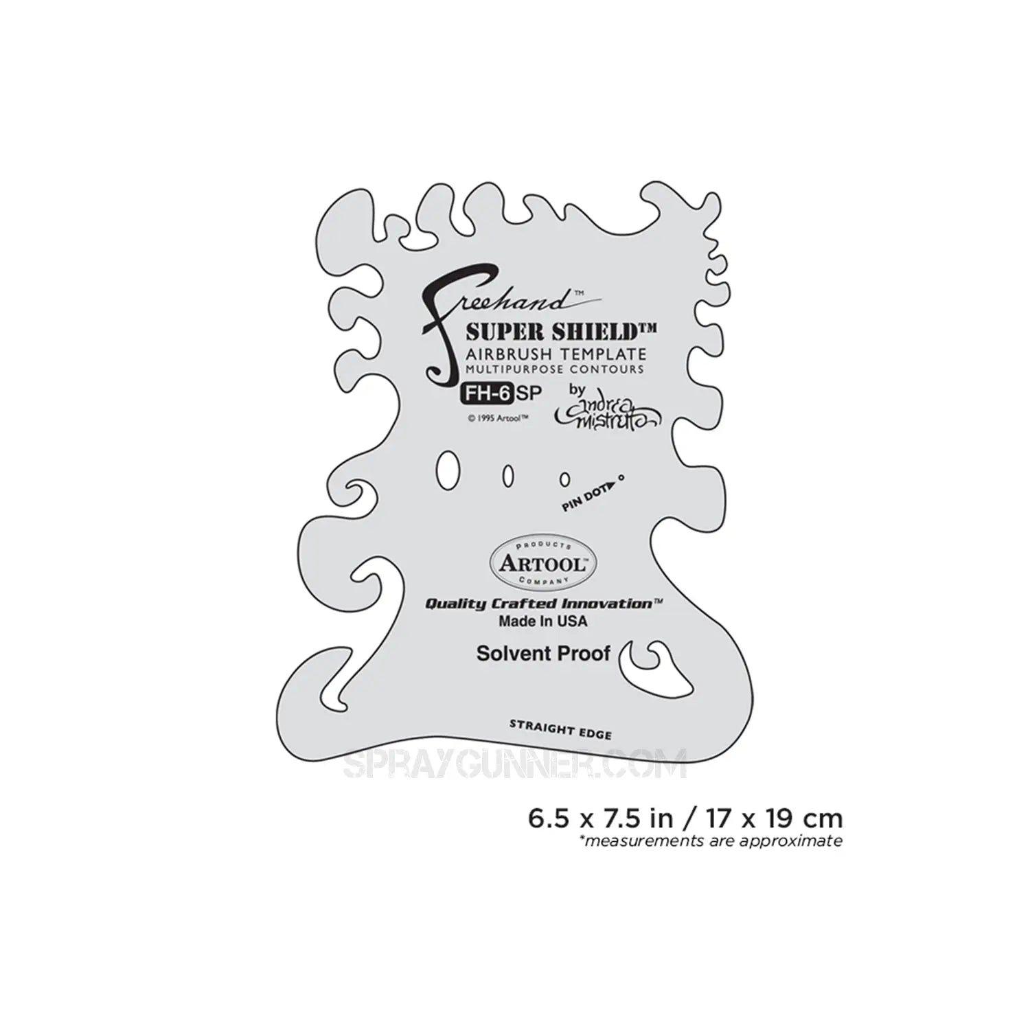 Artool #6 Super Shield Freehand Airbrush Template by Andrea Mistretta Artool