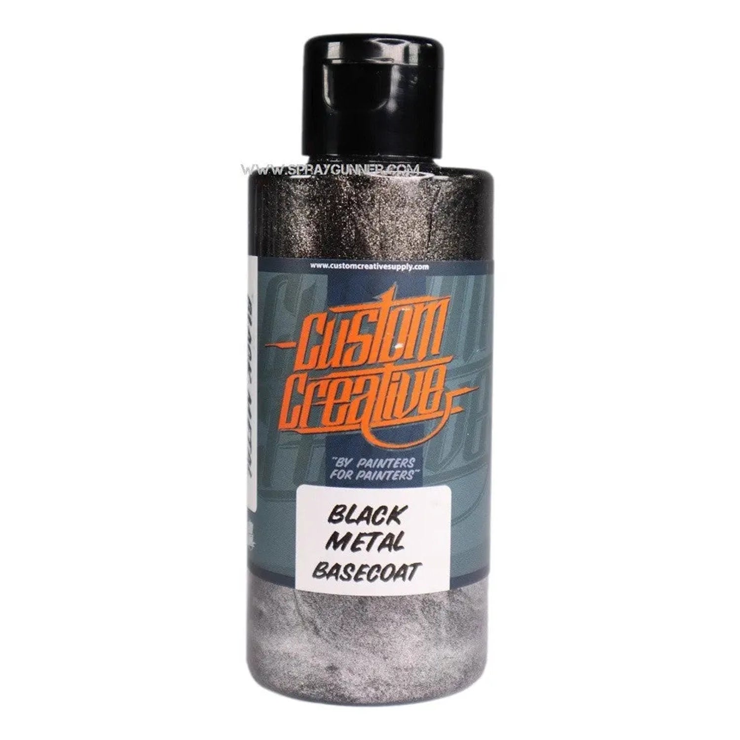 Custom Creative Paints: Black Metallic 150ml (5oz) - Urbanlystore
