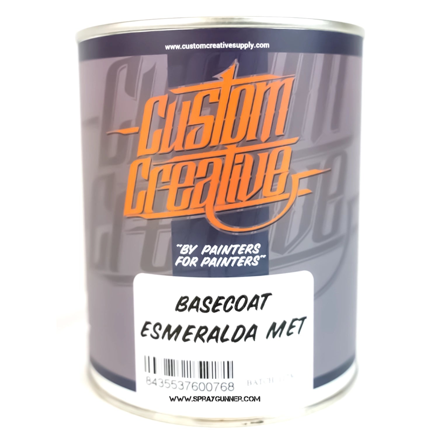 Custom Creative Paints:  Emerald Esmeralda Metallic 1 liter (33.8oz) - Urbanlystore