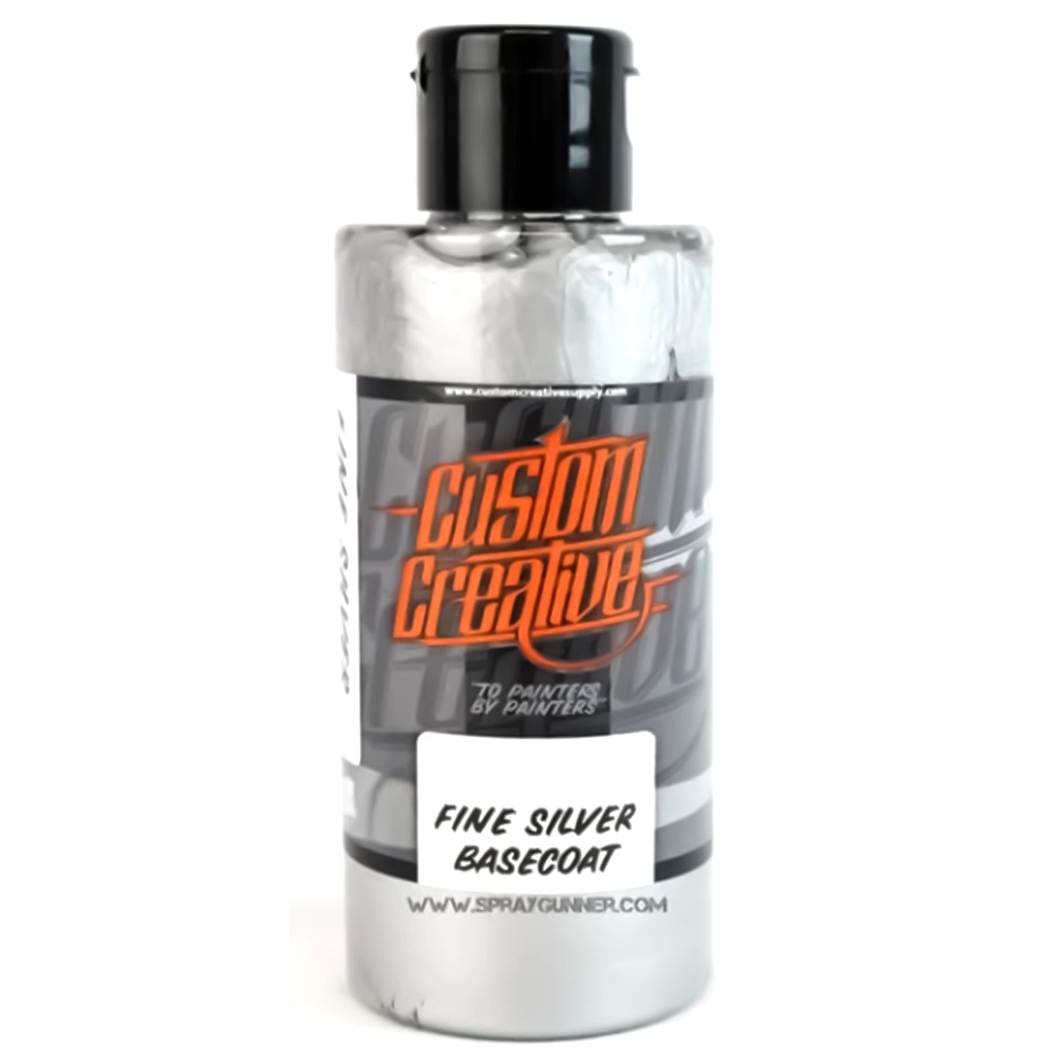 Custom Creative Paints:  Fine Silver Metallic 150ml (5oz) - Urbanlystore