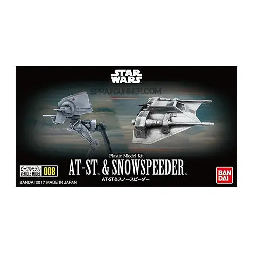 Bandai Hobby Star Wars 008 AT-ST & Snowspeeder Model Kit Bandai
