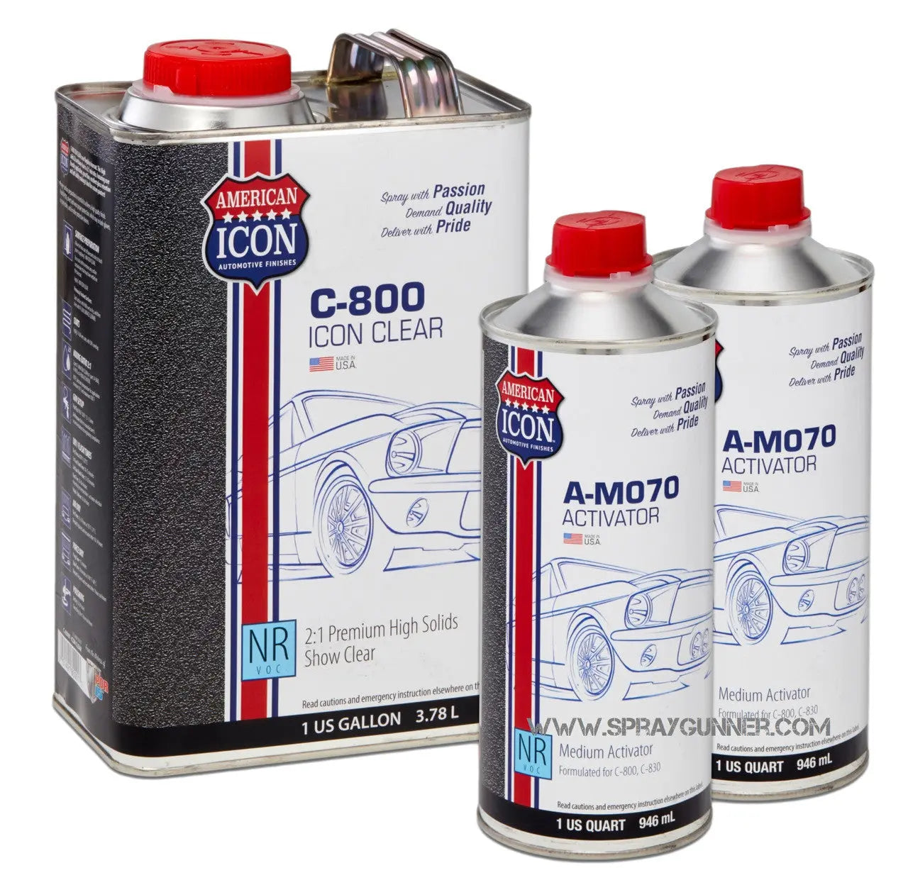 C-800 ICON Clear - National Rule VOC - Complete Kit - Urbanlystore