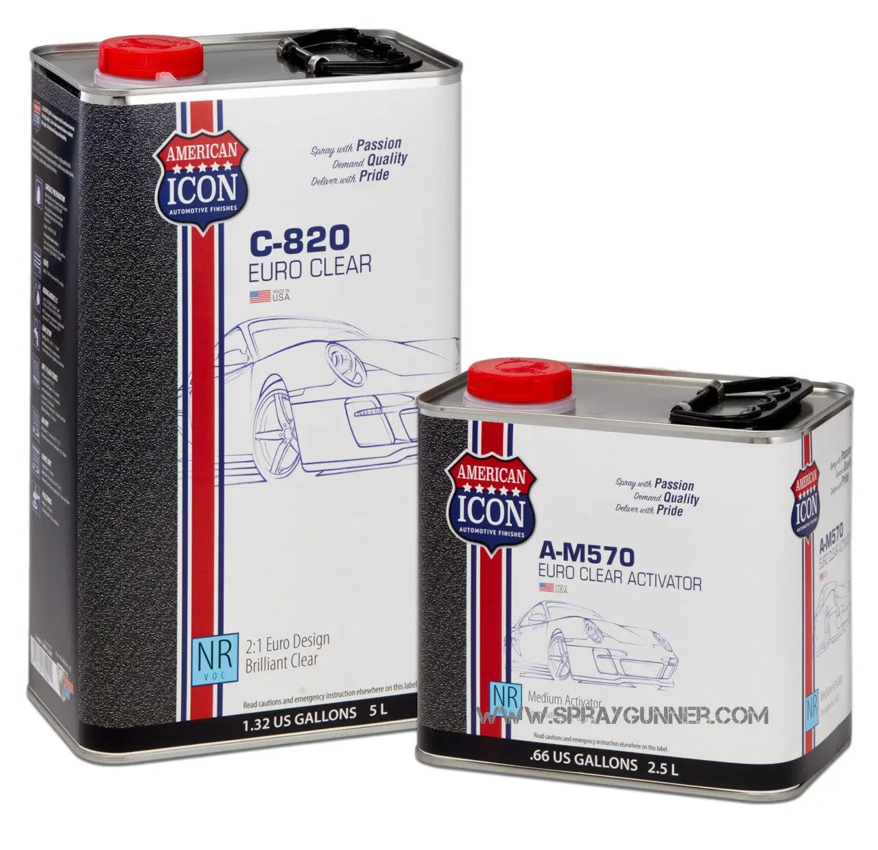 C-820 Euro Clear - National Rule VOC - Complete Kit - Urbanlystore