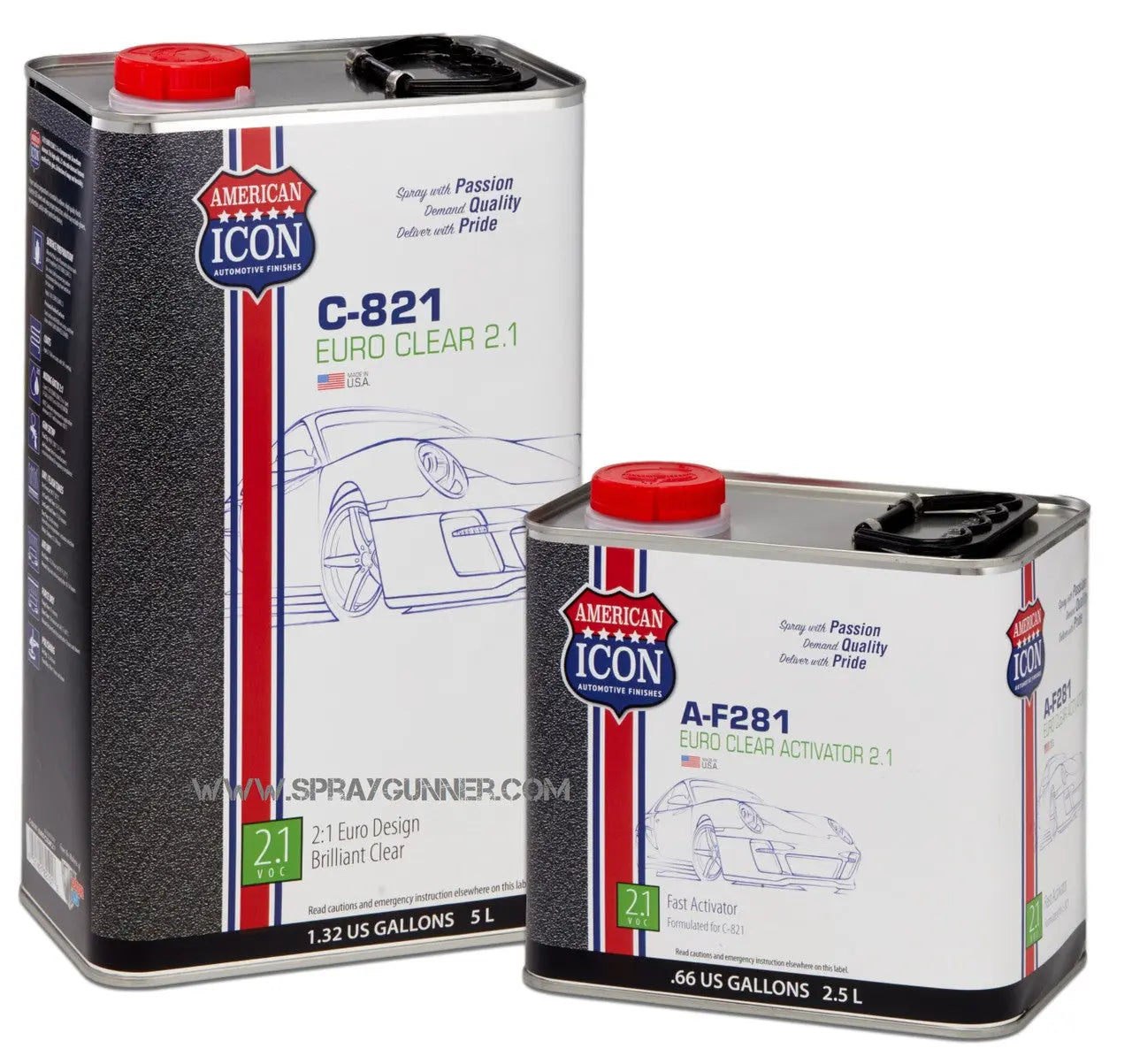 C-821 Euro Clear - 2.1 Low VOC - Complete Kit - Urbanlystore