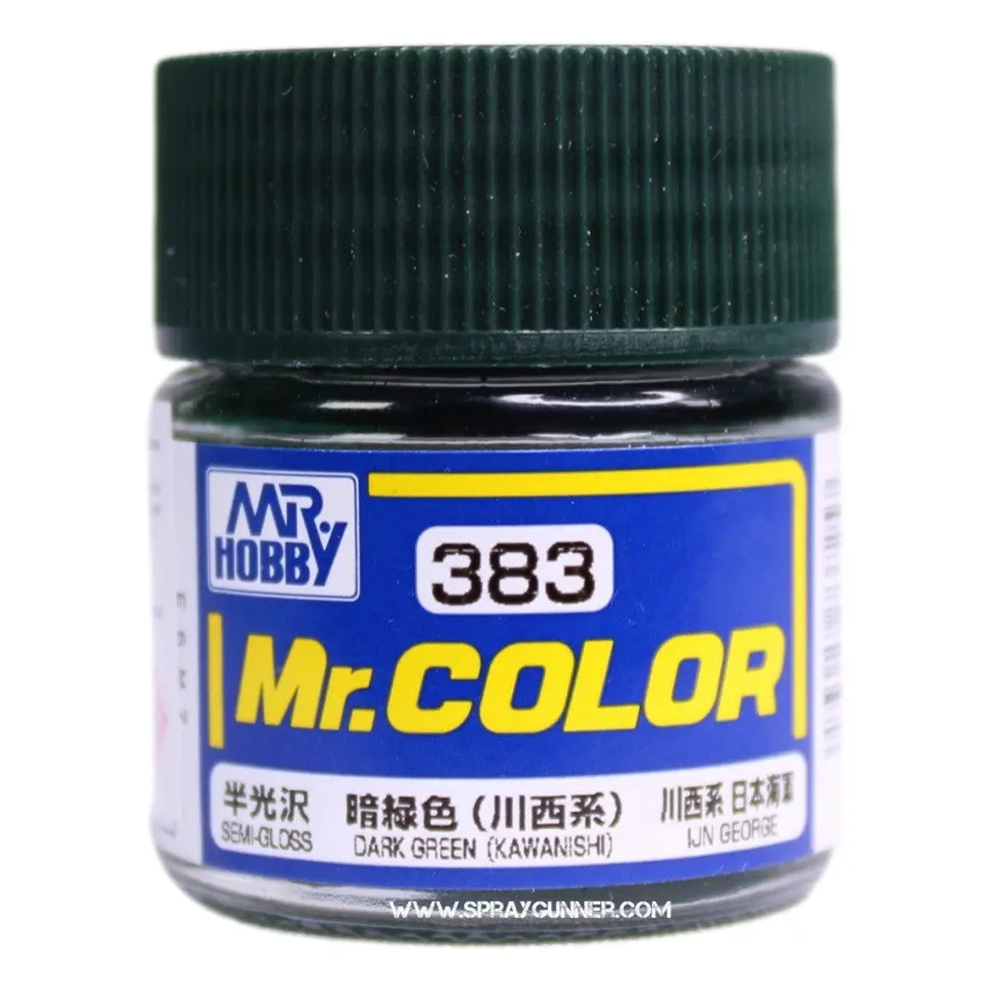 GSI Creos Mr. Color Model Paint: Semi-Gloss Dark Green C383