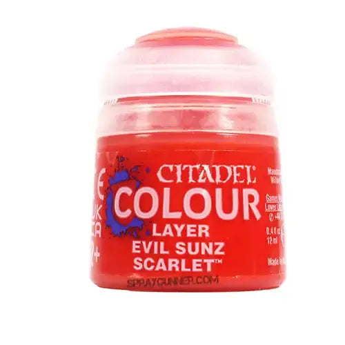 Citadel Colour: Layer EVIL SUNZ SCARLET (12ml) Games Workshop