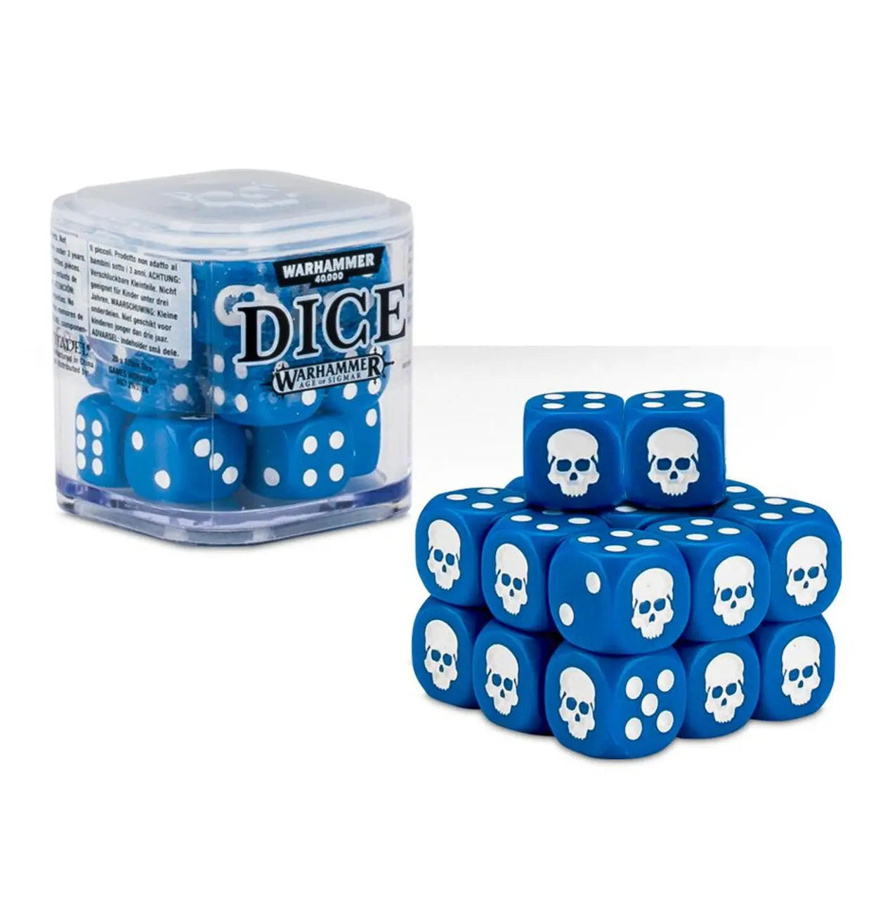 Citadel Dice for Warhammer (65-36) - Blue