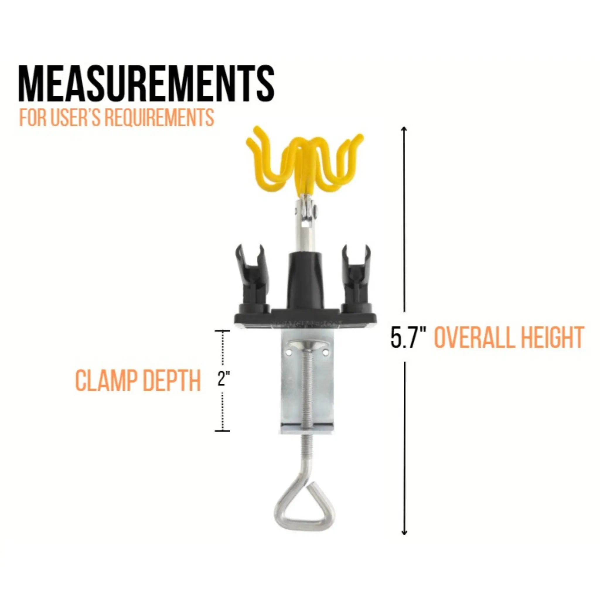 Clamp Style Four Airbrush Holder by NO-NAME Brand