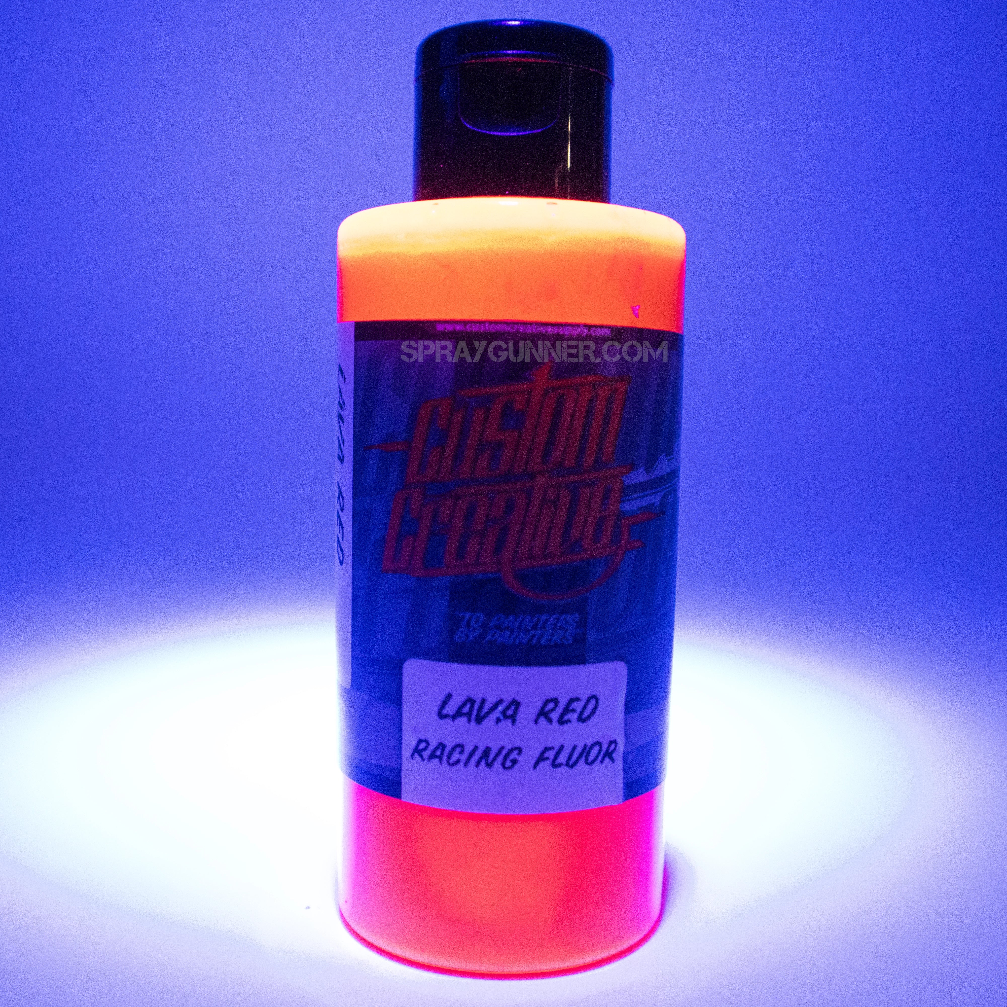 Custom Creative Solvent-Based Racing Fluorescents: Lava Red 150ml