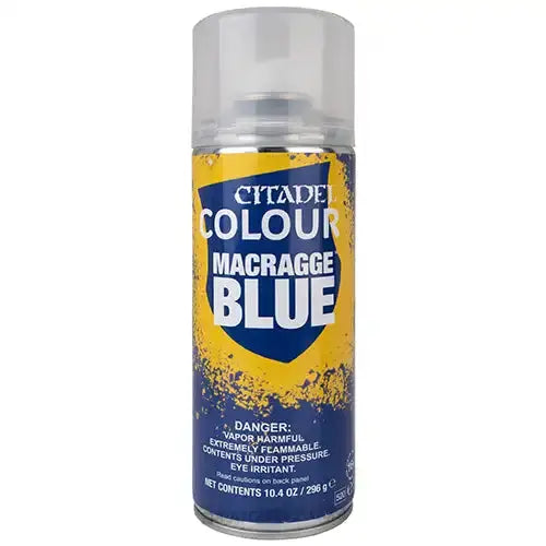 Games Workshop Citadel: MACRAGGE BLUE SPRAY (NAS) Games Workshop