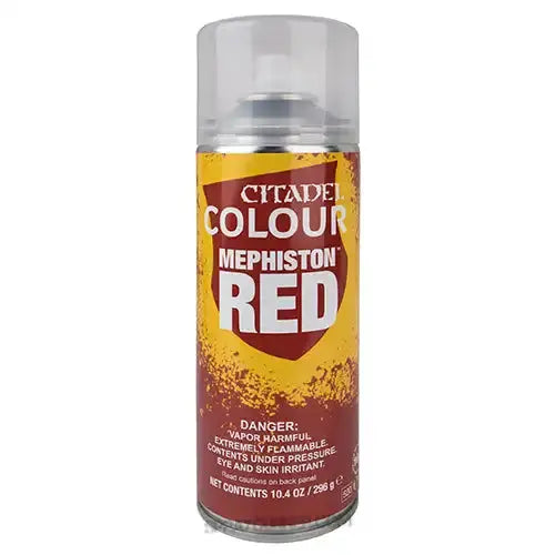 Games Workshop Citadel: MEPHISTON RED SPRAY (NAS) Games Workshop