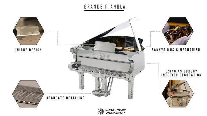 Grande Pianola Piano Metal Model - Urbanlystore