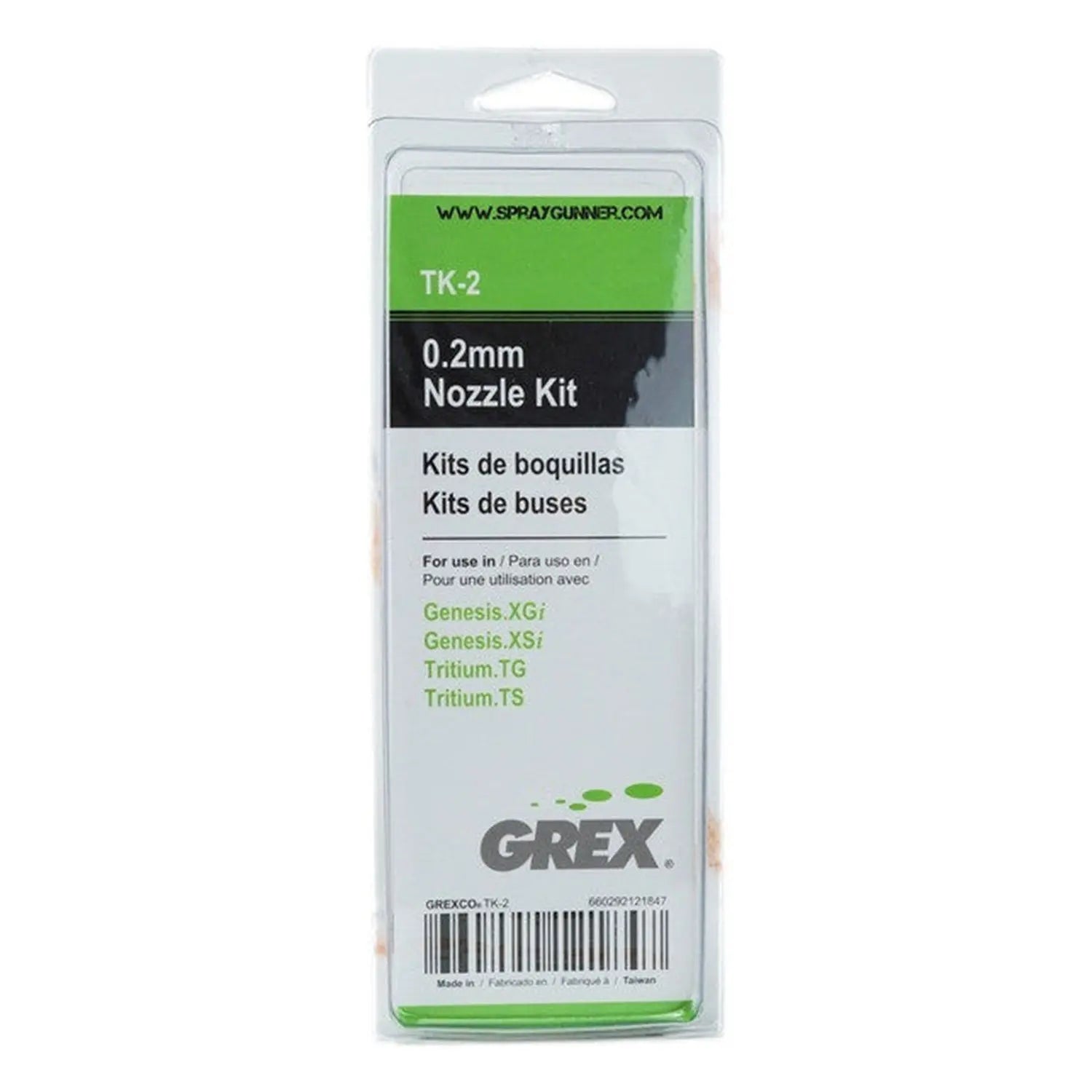 Grex 0.2mm Nozzle Kit (TK-2) Grex Airbrush