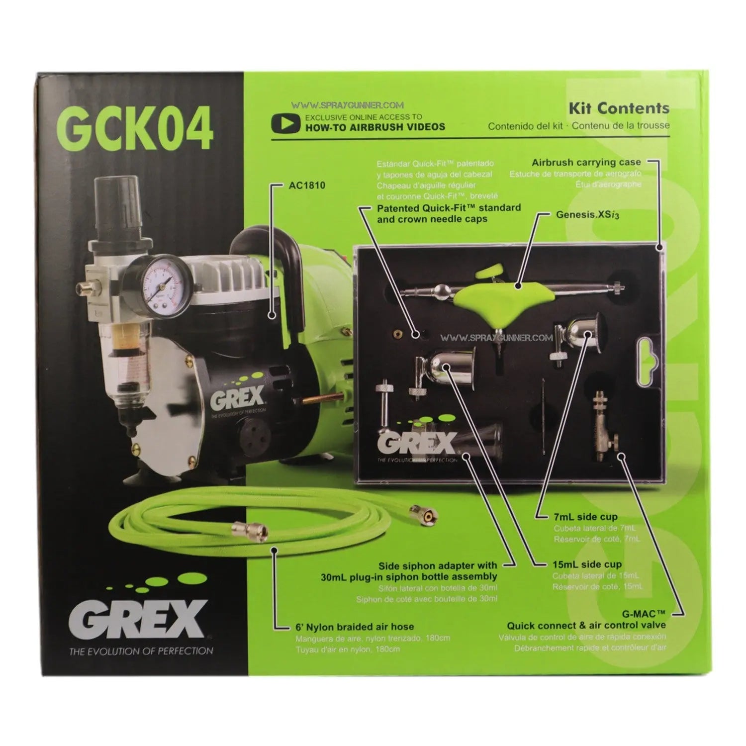 Grex GCK04 Genesis.XSi3 Airbrush Combo Kit Grex Airbrush