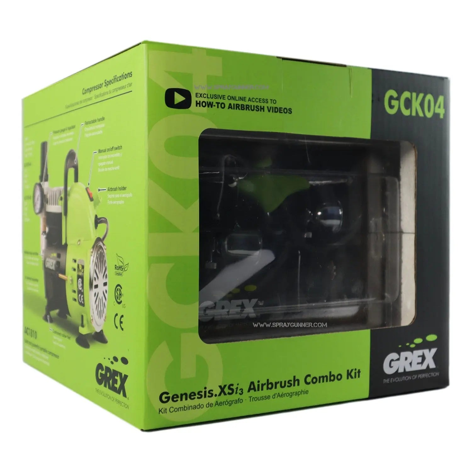 Grex GCK04 Genesis.XSi3 Airbrush Combo Kit Grex Airbrush