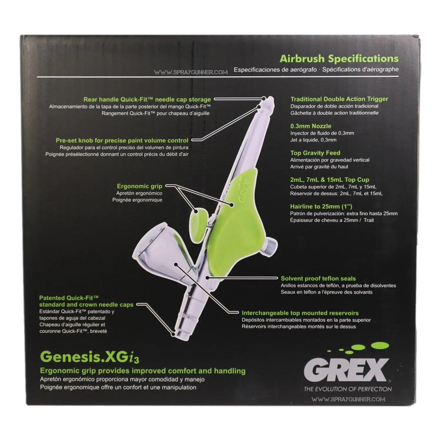 Grex Genesis.XGi.3 Airbrush Combo Kit GCK05 Grex Airbrush