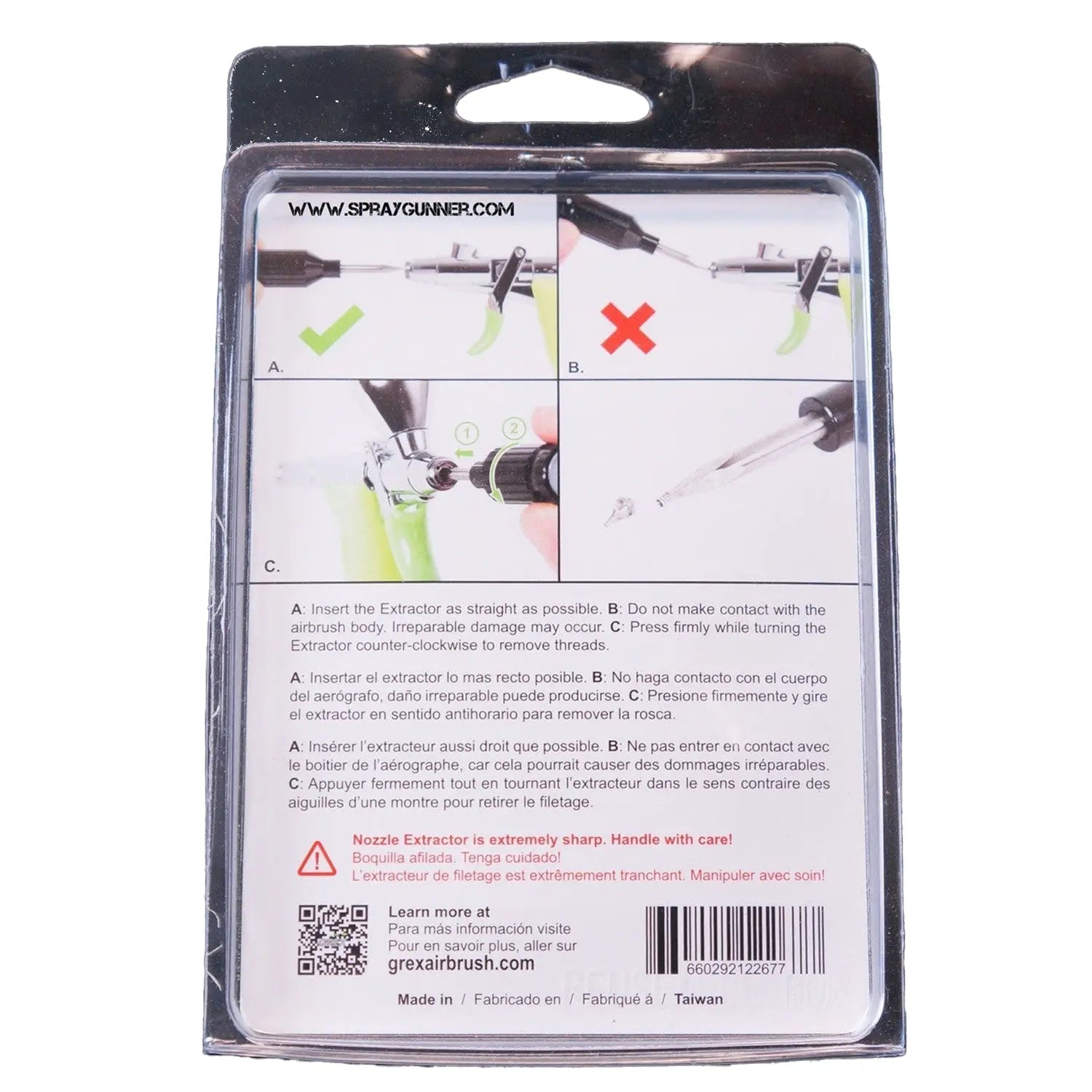 Grex Nozzle Thread Extractor Grex Airbrush