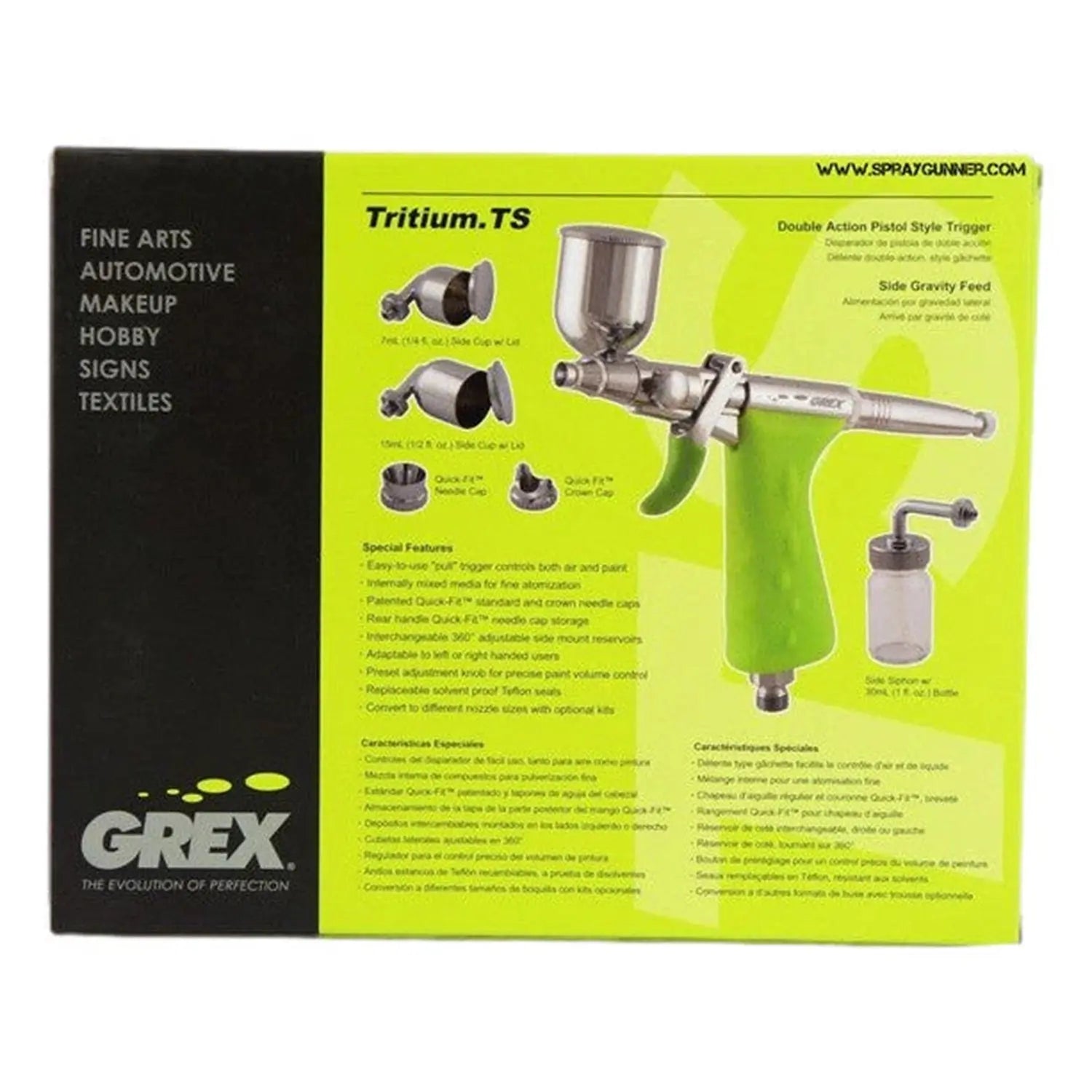 Grex Side Feed Tritium Airbrush + Tooty Compressor Combo Grex Airbrush